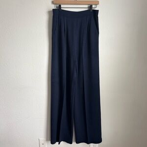 St. John Santana Knit Pants Dark Navy Blue Size 12